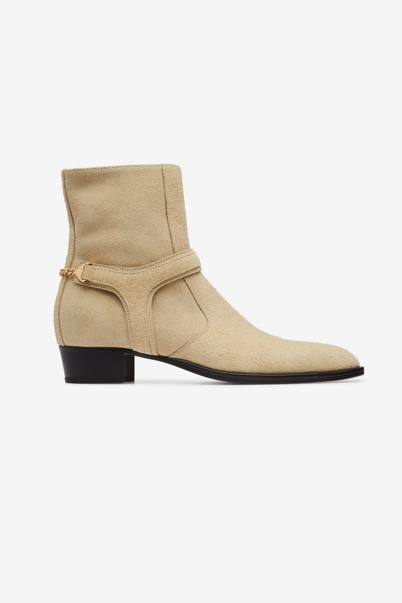 Off white suede deals ankle boots